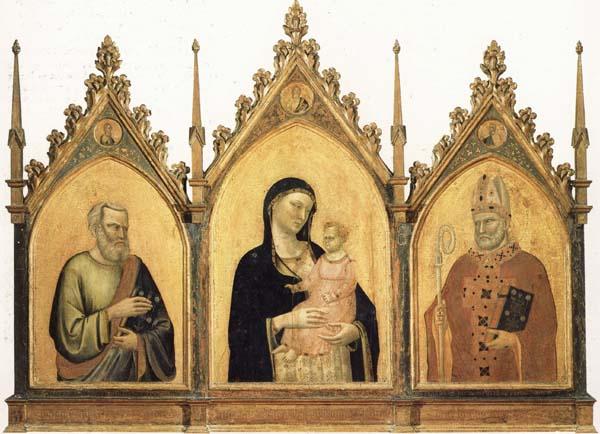 DADDI, Bernardo Madonna and Child with SS.Mat-thew and Nicholas of Bari China oil painting art